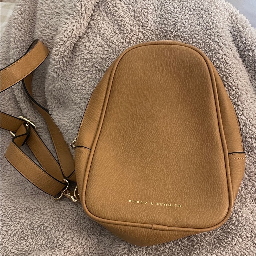 Brand new poppy peonies crossbody sling bag